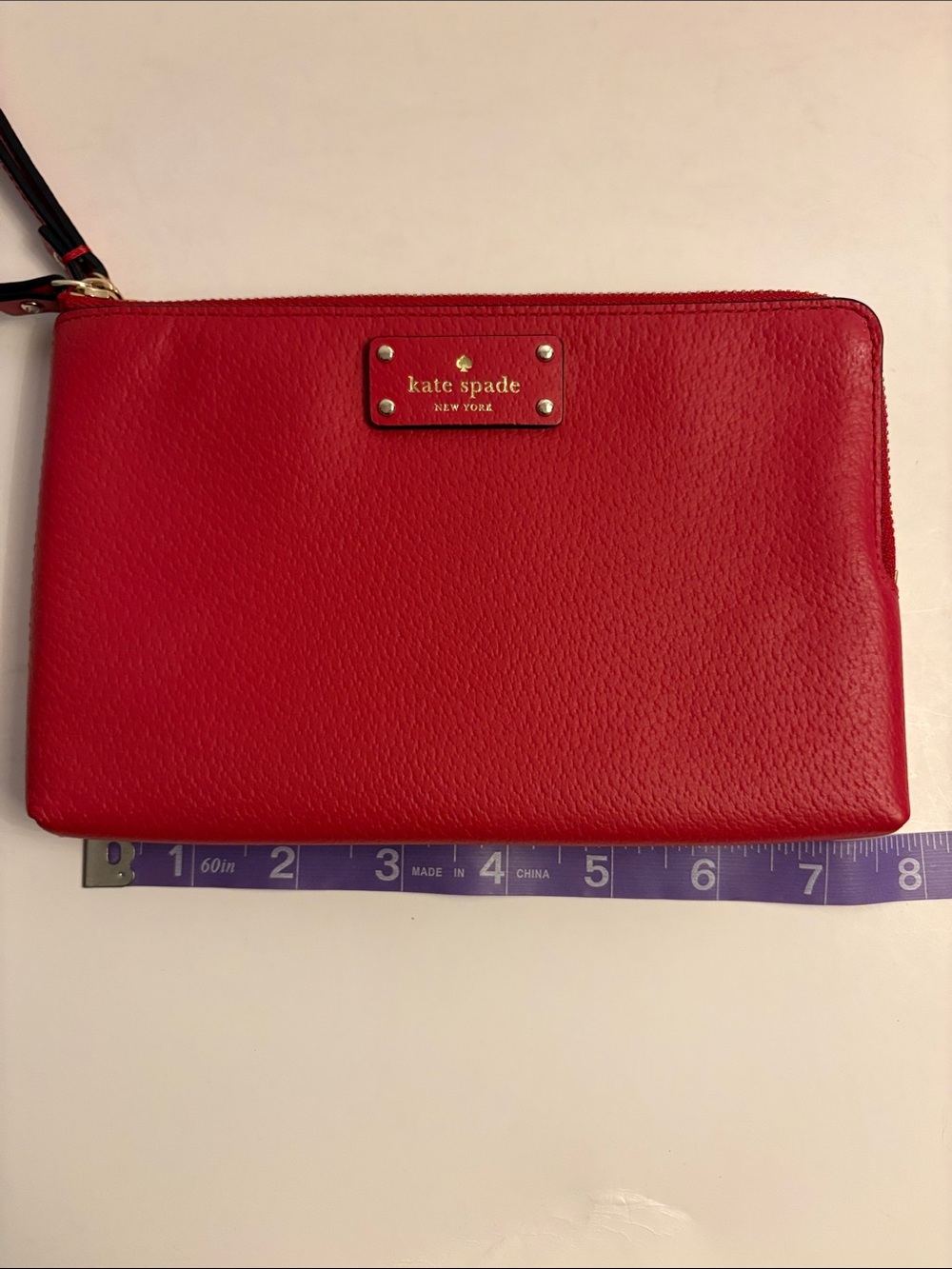 kate spade Red Leather Wristlet with Detachable Strap - Picture 10 of 11